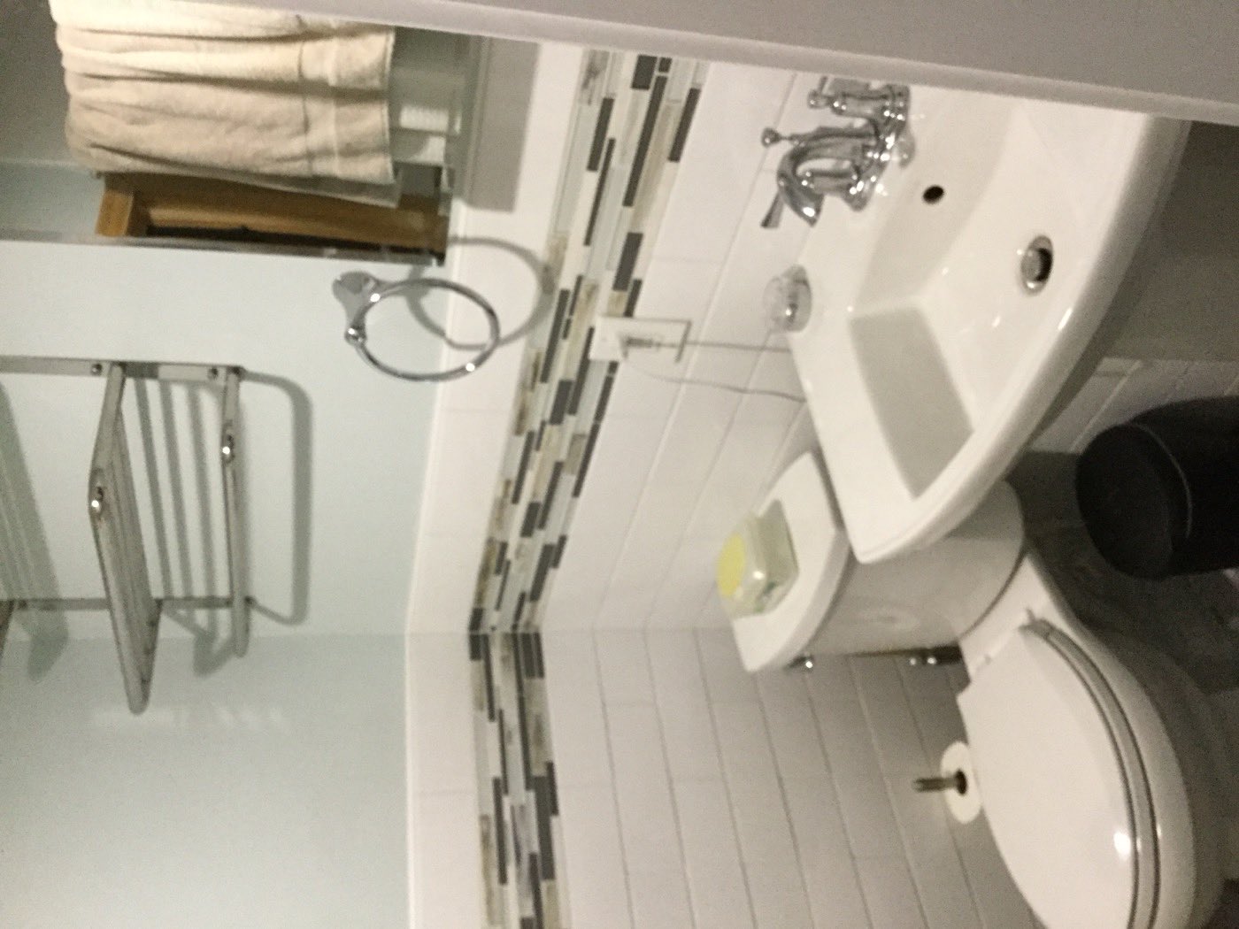 Bathroom remodel finish work